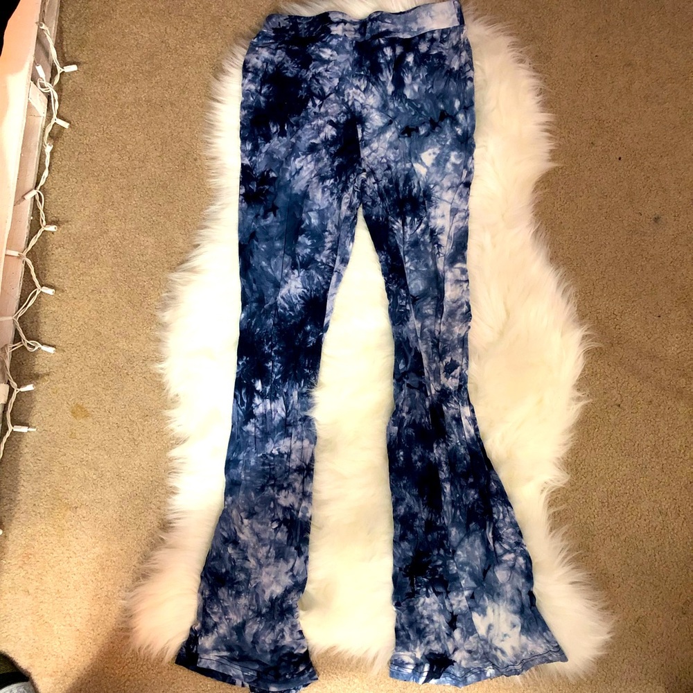 Tie Dye Flare Stretch Pants